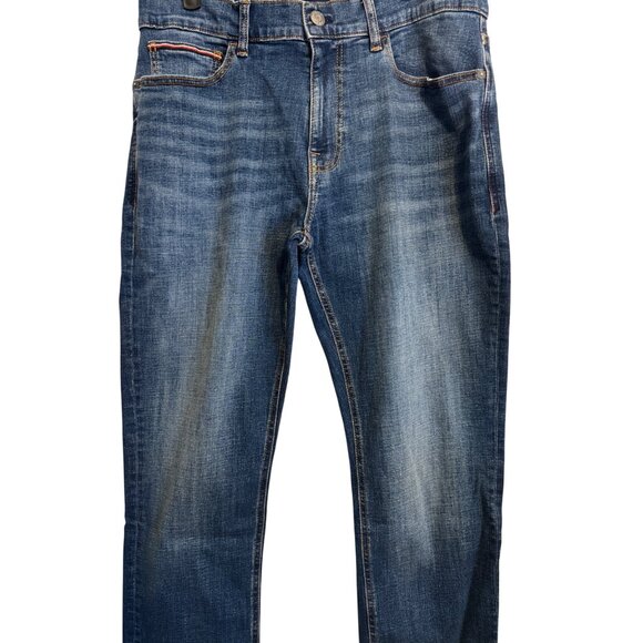 NWT Tommy Hilfiger 32X30 Mens Straight Fit Blue Denim Jeans - Picture 3 of 16